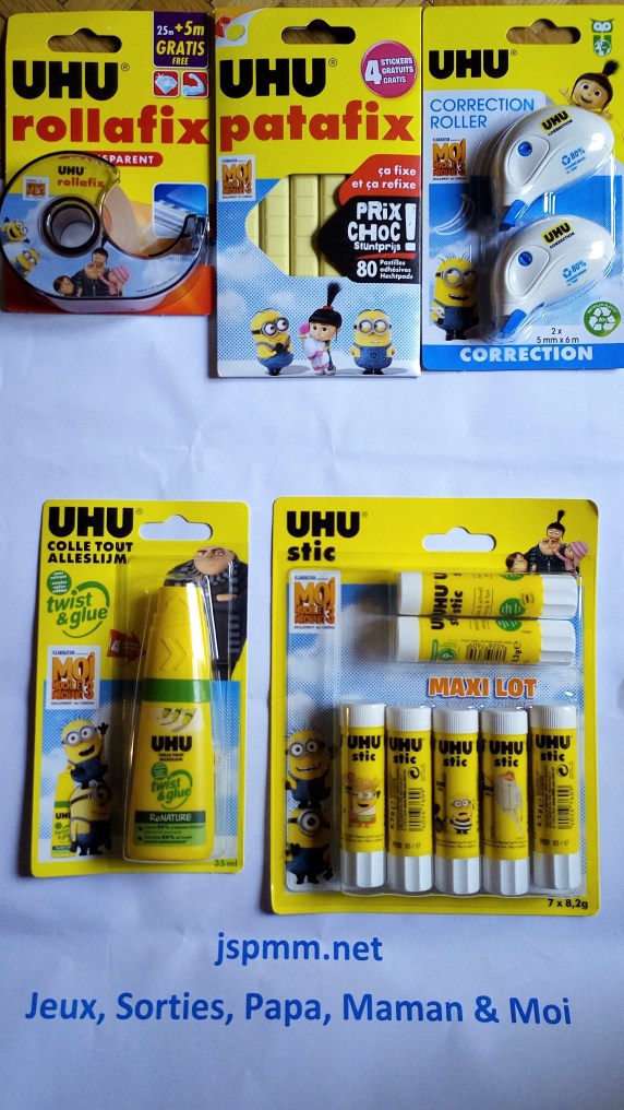 Produits Uhu aux couleurs de Moi Moche & Méchant 3